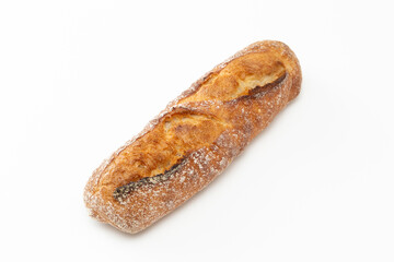 白背景にバゲット