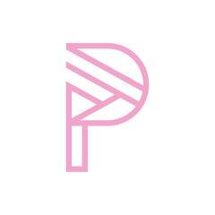 Monogram P design vector logo. Monogram initial letter mark P logo design. Monogram design vector logo. Monogram initial letter mark P logo design. Simple P monogram. Monogram P design logo