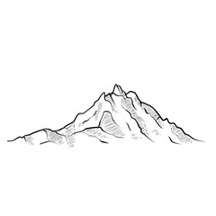 mountain handdrawn illustration