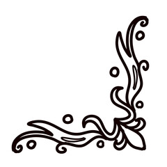 Fototapeta premium ornamental corners handdrawn illustration