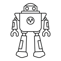 Robot icon vector on trendy design