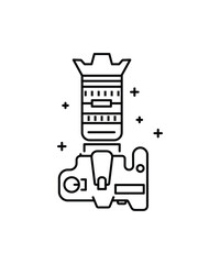 camera icon, vector best line icon.
