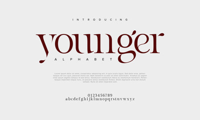 Younger creative modern urban alphabet font. Digital abstract moslem, futuristic, fashion, sport, minimal technology typography. Simple numeric vector illustration