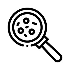 biology line style icon for web and graphic design