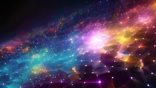 A mosaic of colorful grids and patterns, resembling the connectivity of neural pathways, showcasing the parallel processing and efficiency of Neuromorphic Computing.