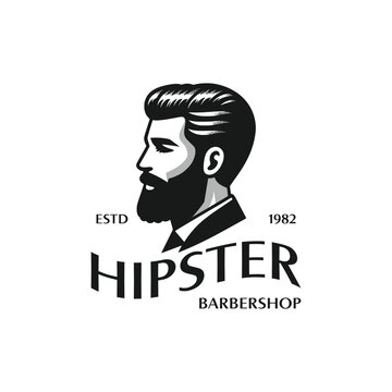 Vintage Barber Shop Logo Template