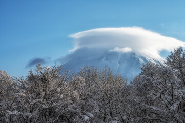 Mt Yotei in Hokkaido winter Japan