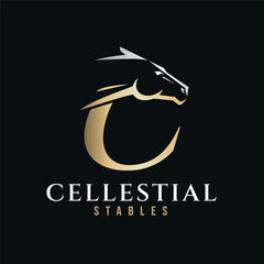 Elegant Horse Head Monogram