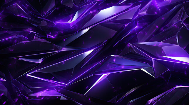Abstract background purple color with geometric 3D texture and light leaks