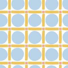 Seamless Repeat Pattern Vector Geometric Stripe Grid