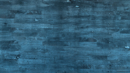 Old wooden board  blue color for abstract background.