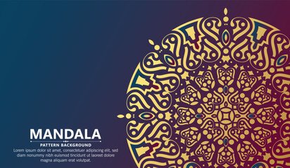 Luxury ornamental mandala background with arabic islamic east pattern style premium © Zein Republic Studio
