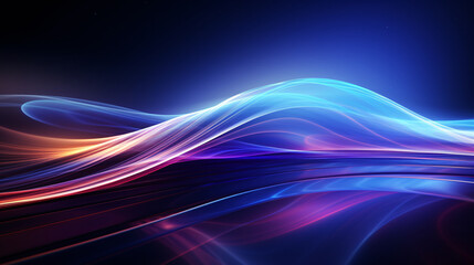 Abstract Blue Blu-red streamline background
