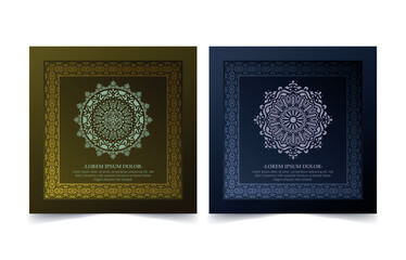 elegant mandala style card design