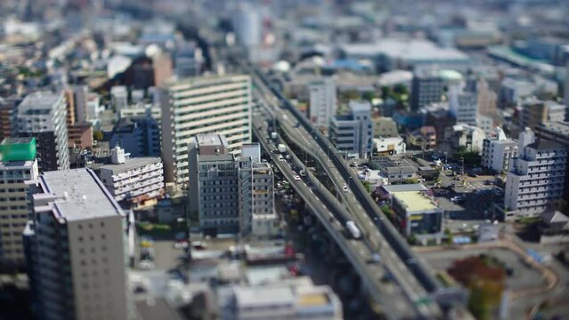 東大阪の街並み,ジオラマ風