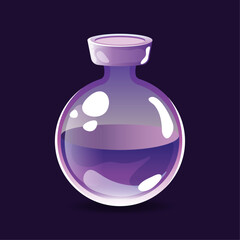 vector purple chemical equipment in the laboratory illustration