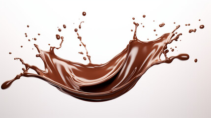 躍動感のある溶けたチョコレートのモーション