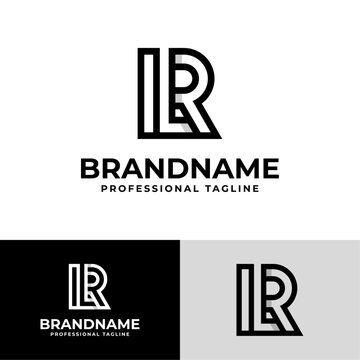 Letter ILR or LR Logo, suitable for any business ILR or LR initial.