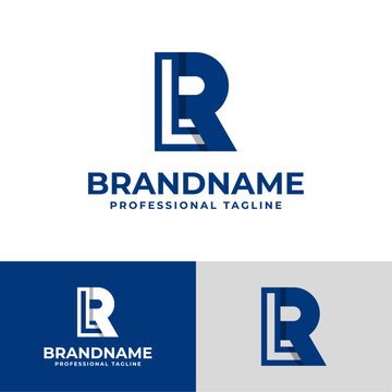 Letter RL or LR Logo, suitable for any business with LR or RL initial.