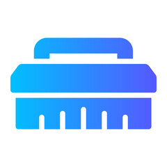 washing brush gradient icon