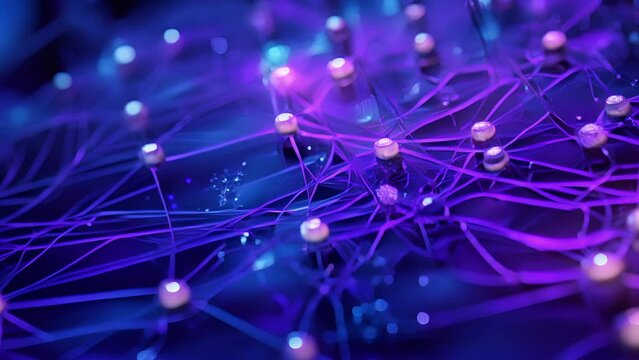 At the forefront of bionics research, this closeup captures the intricate connections between nerve cells and electronic components in a neural implant. By fusing biological signals with