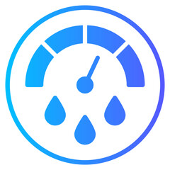 pressure gauge gradient icon