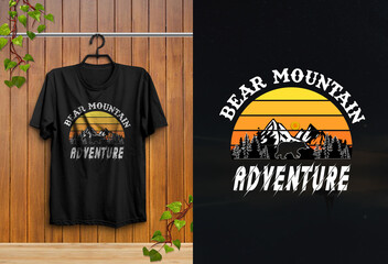 New Top 4 Mountain T-shirt Design 2024 Design #1