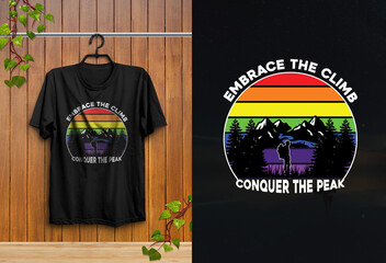 New Top 4 Mountain T-shirt Design 2024 Design #1