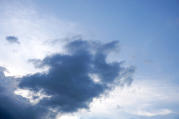 Naklejka na ściany i meble Sky blue cloudy sky light blue white sky