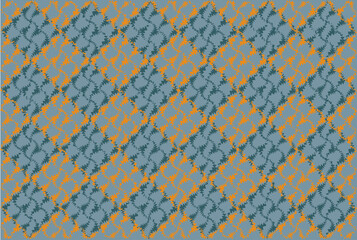 Geometric of tile pattern vector. Design abstract blue yellow on pastel blue background. Design print for illustration, textile, carpet, cloth, cover, card, background, wallpaper. Set 10
