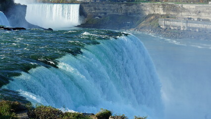 The beautiful Niagara waterfall landscape in autumn