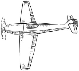 airplanes handdrawn illustration