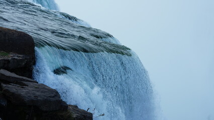 The beautiful Niagara waterfall landscape in autumn