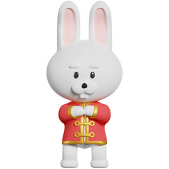 Rabbit CUte Greeting gong xi fa cai