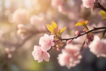 pink cherry blossom generated by AI tool