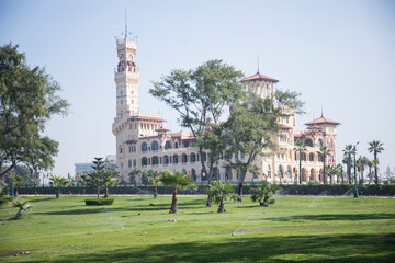 Fototapeta premium View of the Montaza Palace in Alexandria, Egypt