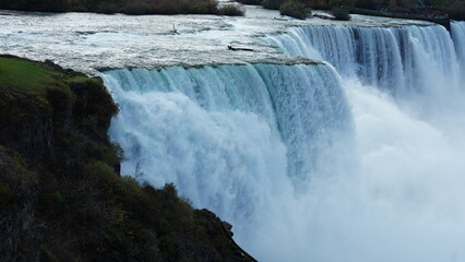 The beautiful Niagara waterfall landscape in autumn