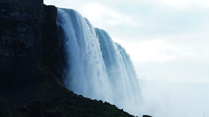 The beautiful Niagara waterfall landscape in autumn