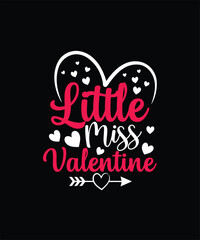 LITTLE MISS VALENTINE Valentine t shirt