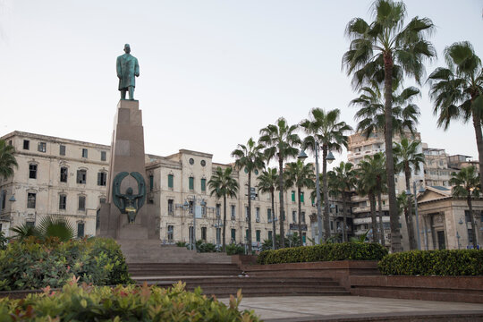 View of the Statue Of Saad Pasha Zaghloul in Alexandria, Egypt