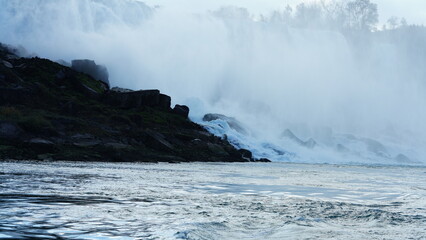 The beautiful Niagara waterfall landscape in autumn