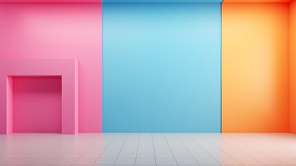 Harmony of Vibrant Colors interior backdrop
