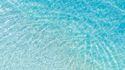 Tropical beach water  with crystal clear water on beach background