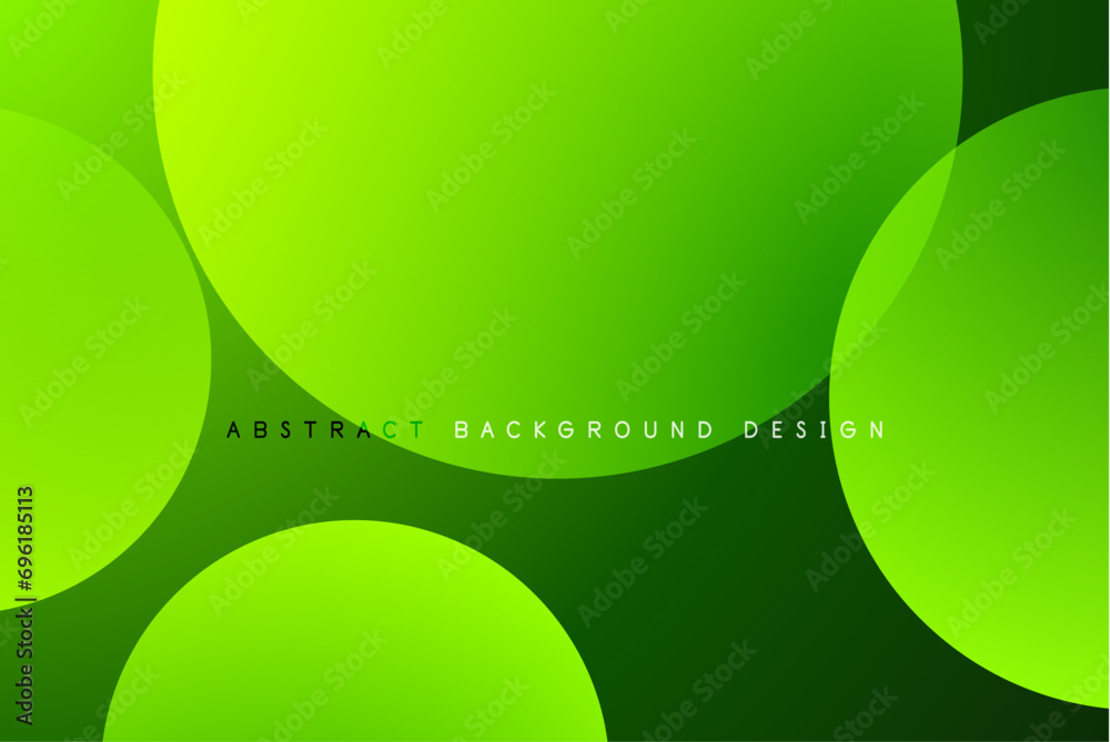 Poster abstract tech circles vector background, technology digital bubbles