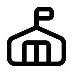Army Camp Line UI Icon
