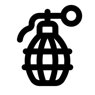 Hand Grenade Line UI Icon