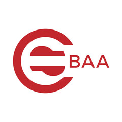 BAA Letter logo design template vector. BAA Business abstract connection vector logo. BAA icon circle logotype.
