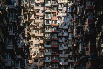 The Monster Building, a group of five connected buildings in Hong Kong, China