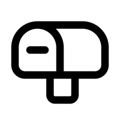 Mail Box Line UI Icon
