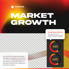 Obraz premium Market Growth Complete Marketing Templates